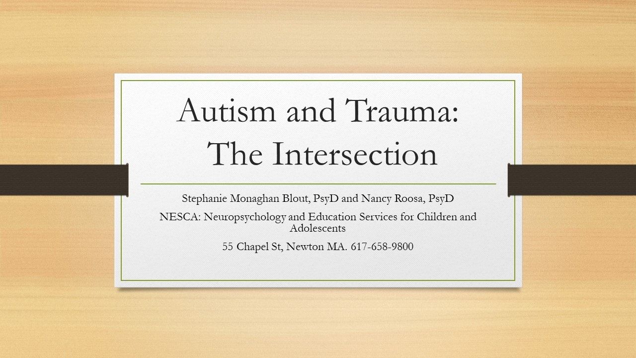 Understanding the Impact of Trauma on Students with Autism - Trauma ...