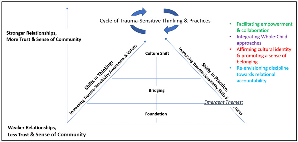 Synthesis of transformation and cultural shifts reported by educators